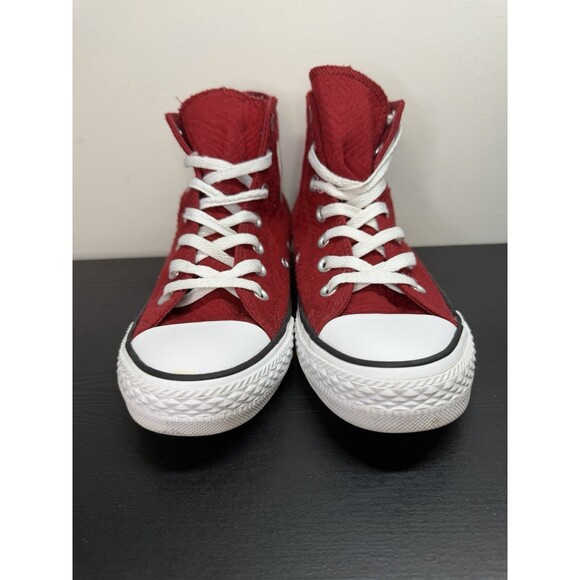 Converse CTAS High Top Quilted Fabric Sneakers Women’s 7 Red 549641C - Picture 2 of 8